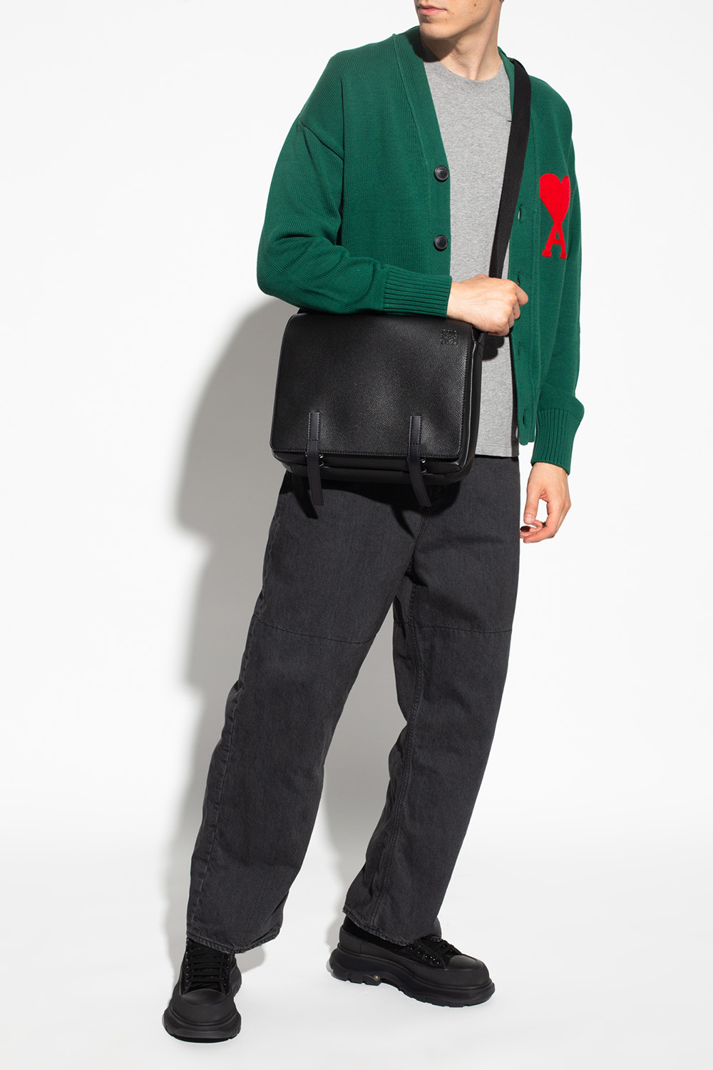 shirt with logo Ami Alexandre Mattiussi - neill lb the point